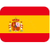 The national flag of Spain with red and yellow horizontal stripes and a coat of arms.